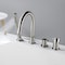 Kibi Circular Deck Mounted Bathtub Faucet with Hand Shower, Brushed Nickle KTF3101BN - alternate 8